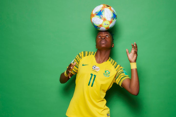 Thembi Kgatlanahe and South Africa finished second at the 2018 Africa Cup of Nations.