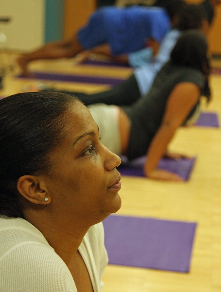 A YFDS yoga class.