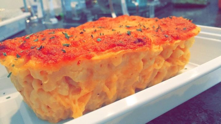 Personal chef Meagan Collins' version of mac and cheese is "cheesy and gooey."