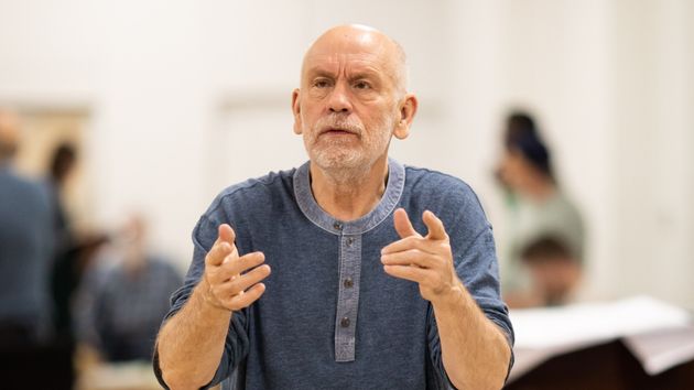 John Malkovich in rehearsals for Bitter Wheat