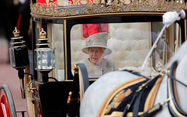 Queen Elizabeth II rode in a carriage to attend the annual Trooping the Colour ceremony.