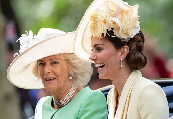 Catherine, Duchess of Cambridge, and Camilla, Duchess of Cornwall, pictured on their way to Trooping the Colour 2019.