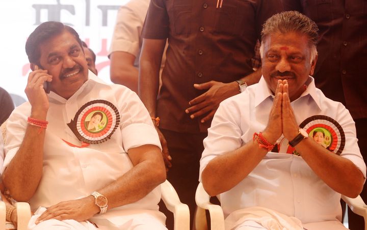 Tamil Nadu Chief Minister Edappadi Palaniswami and Deputy CM O Panneerselvam in a file photo