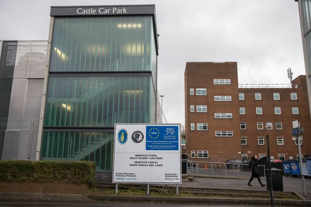 A European Union funding sign outside a multi-storey car park in Merthyr Tydfil, Wales. The West Wales and the Valleys region has been identified as the poorest region in Western Europe, with large swathes of the country poorer than parts of Bulgaria, Romania and Poland and four-and-a-half times less prosperous than central London.