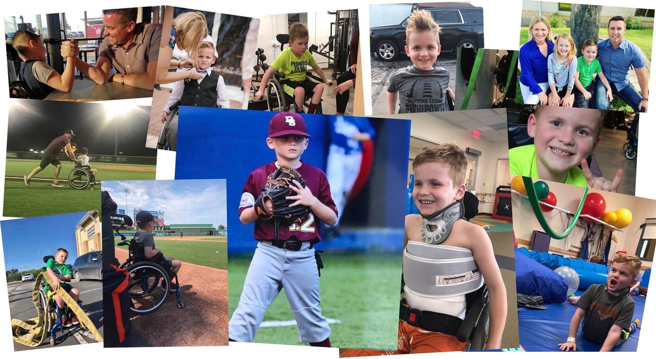 Will has been working to strengthen his arms, neck and core muscles to help compensate for his paralysis and learn new skills like transferring from his wheelchair into bed and back again.