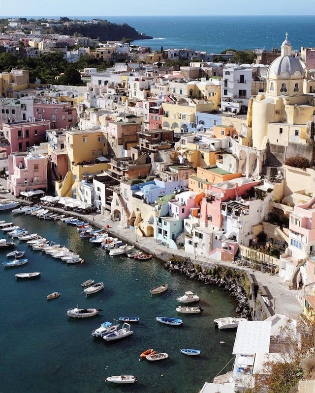 &ldquo;Procida is the perfect getaway for a little break from Napoli&rsquo;s busy streets. A charming, colorful and authentic island, still not-so-touristy, where you can enjoy fresh fisherman&rsquo;s fish and a very nice view of the island," says @elieyobeid for Tiny Atlas Quarterly.