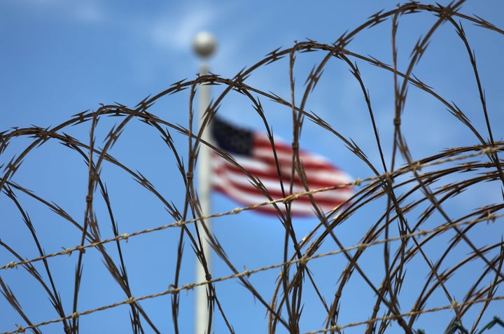 Razor wire tops the fence of the U.S. prison at Guantanamo Bay, also known as "Gitmo" on October 23, 2016 at the U.S. Naval Station at Guantanamo Bay, Cuba.