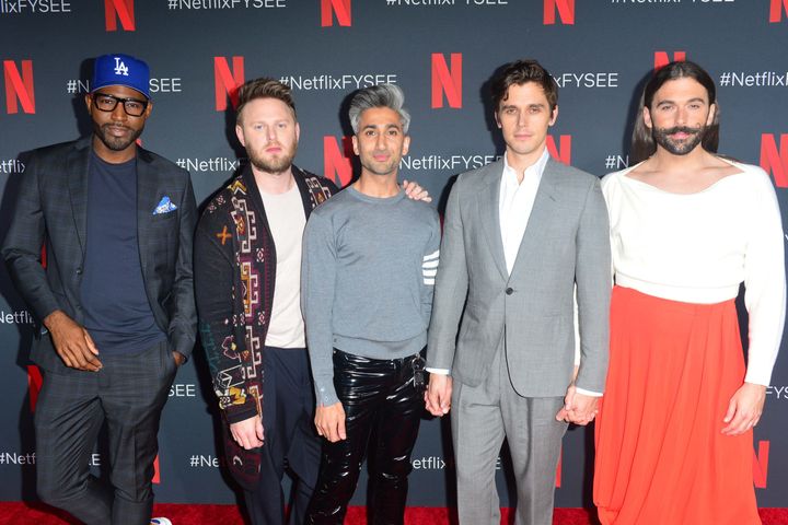 Jonathan and his Queer Eye co-stars