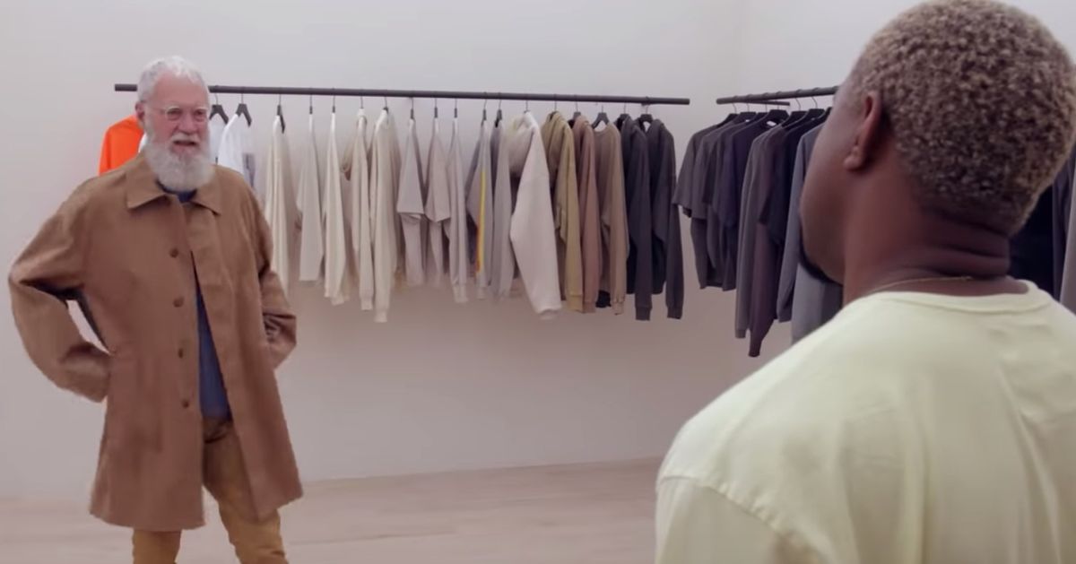 David Letterman Gets A Yeezy Makeover From Kanye West, And It Is ...