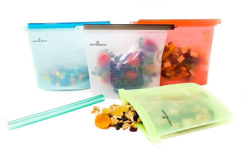 WOHOME Reusable Silicone Food Storage Bags