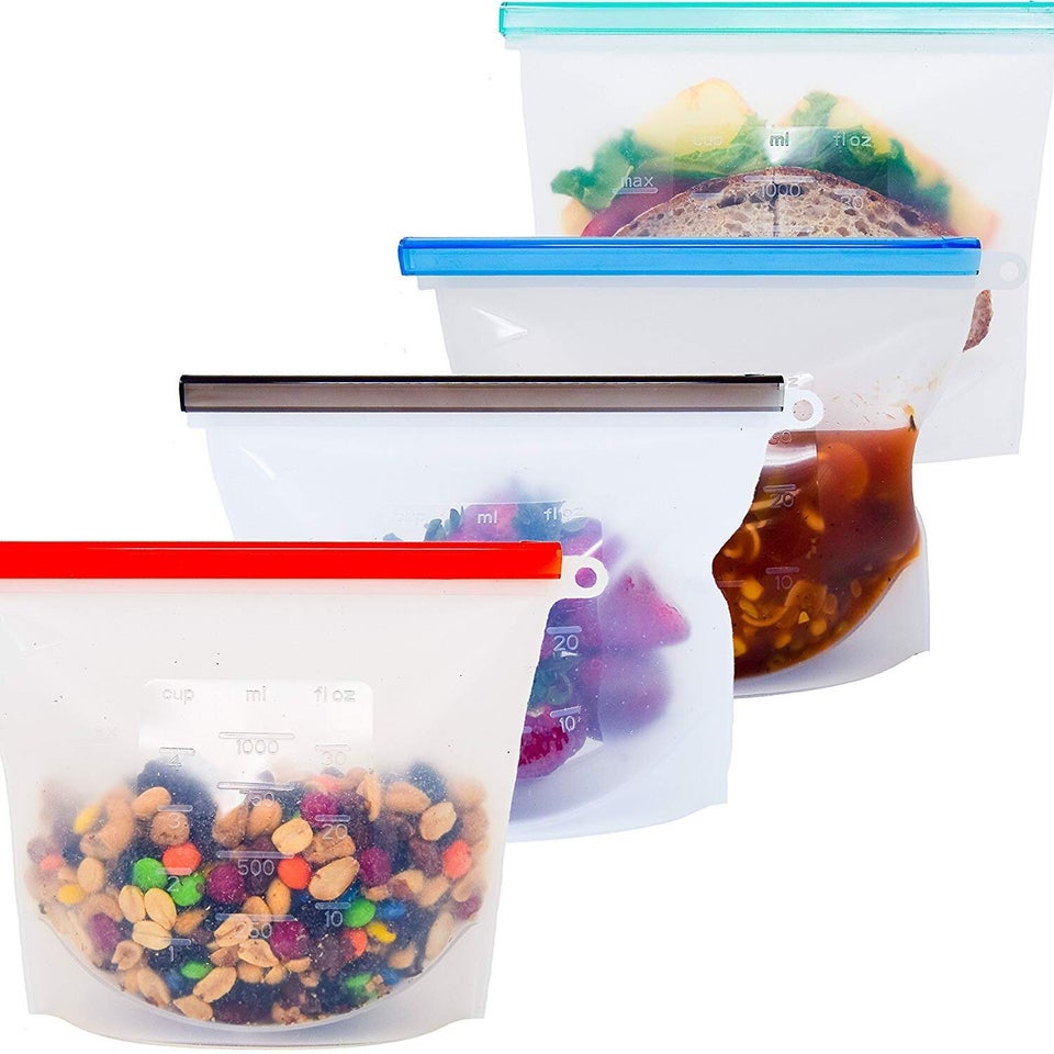 WOHOME Reusable Silicone Food Storage Bags