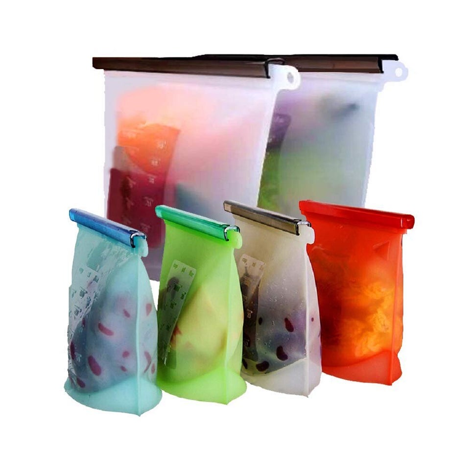 Reusable Silicone Food Storage Bags (4 Small) – Homelux Theory