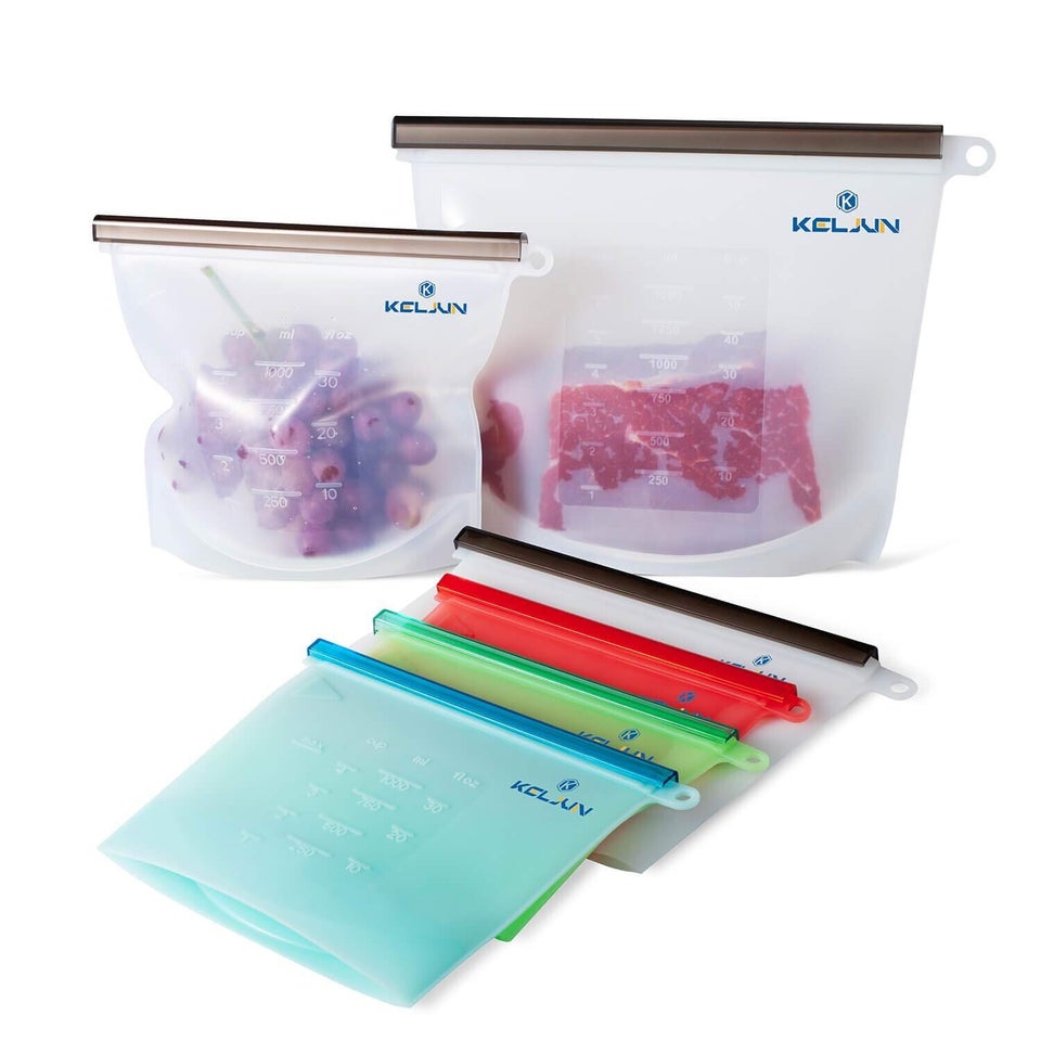 WOHOME Reusable Silicone Food Storage Bags