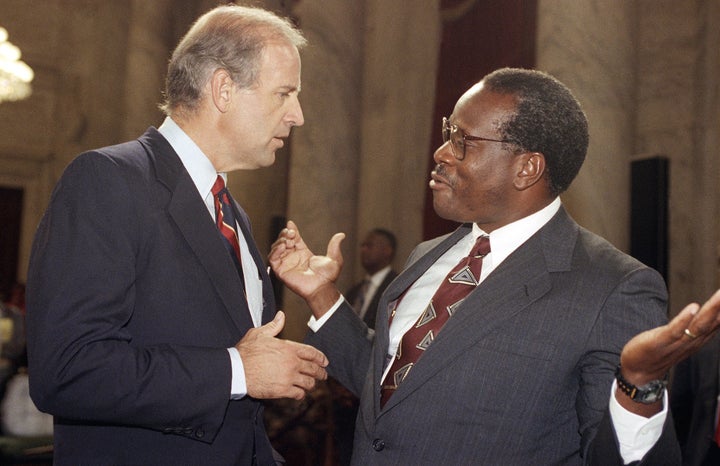 Joe Biden, who was chairman of the Senate Judiciary Committee in 1991, was not as convinced as women's rights groups that Clarence Thomas would be an extreme anti-abortion voice.