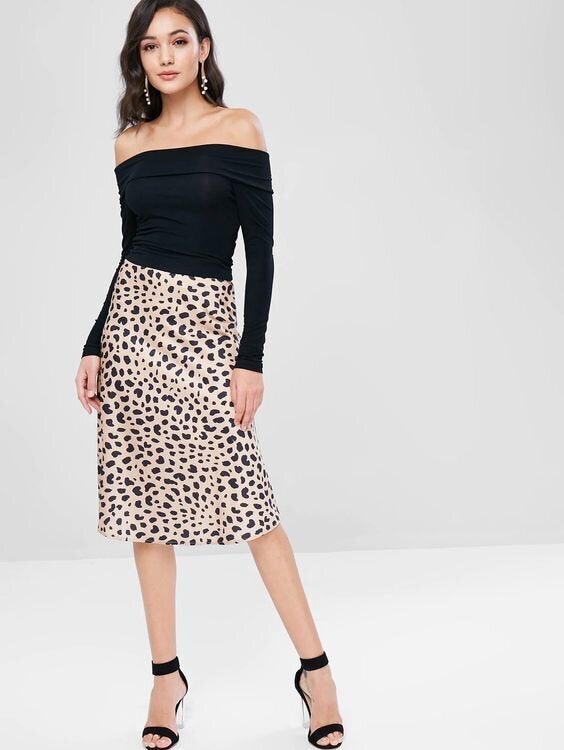 Leopard skirt zaful best sale