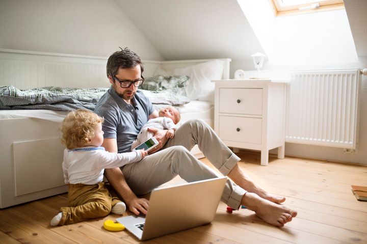 A recent survey found 72 per cent of working dads feel emotionally and physically worn out.