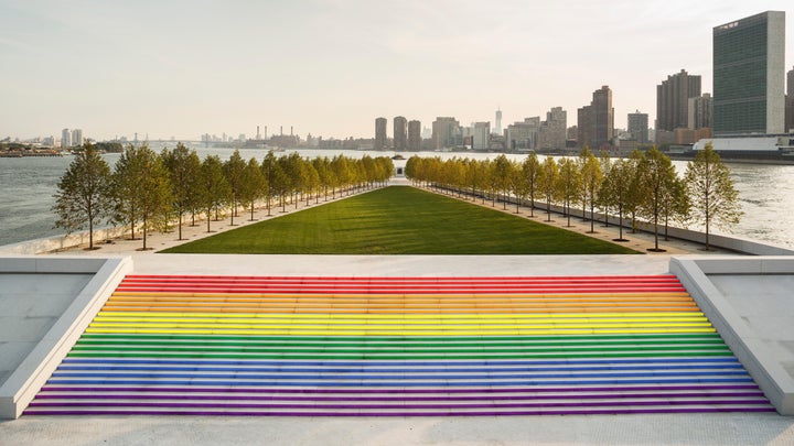 The steps at Four Freedoms Park as they will appear on Saturday, June 15.