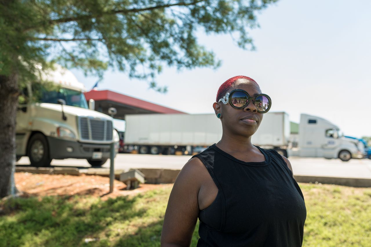 Carla Richelle credits her childhood in Birmingham, Alabama for teaching her safety skills that she uses today as a truck driver.