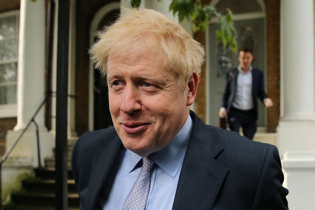 Boris Johnson, seen leaving his home yesterday, has largely dodged media scrutiny.
