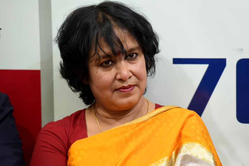 Writer Taslima Nasreen.