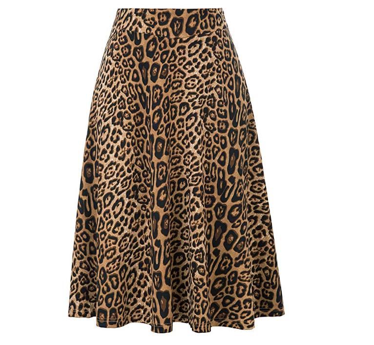 8 Stunning Leopard Print Midi Skirts On Amazon Under $30 | HuffPost Life