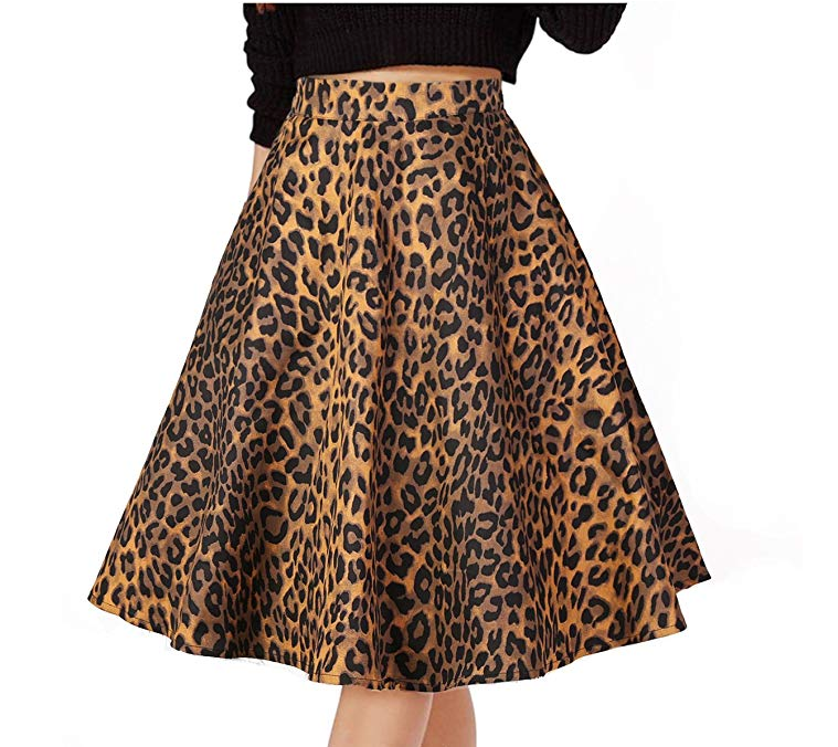 Leopard print skirt outlet walmart