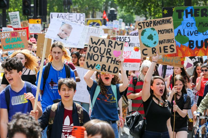 Climate change protesters in London, May 2019 