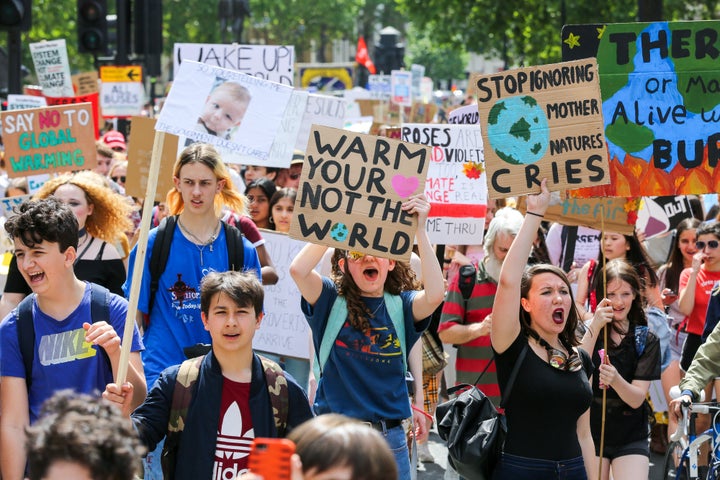 Climate change protesters in London, May 2019 