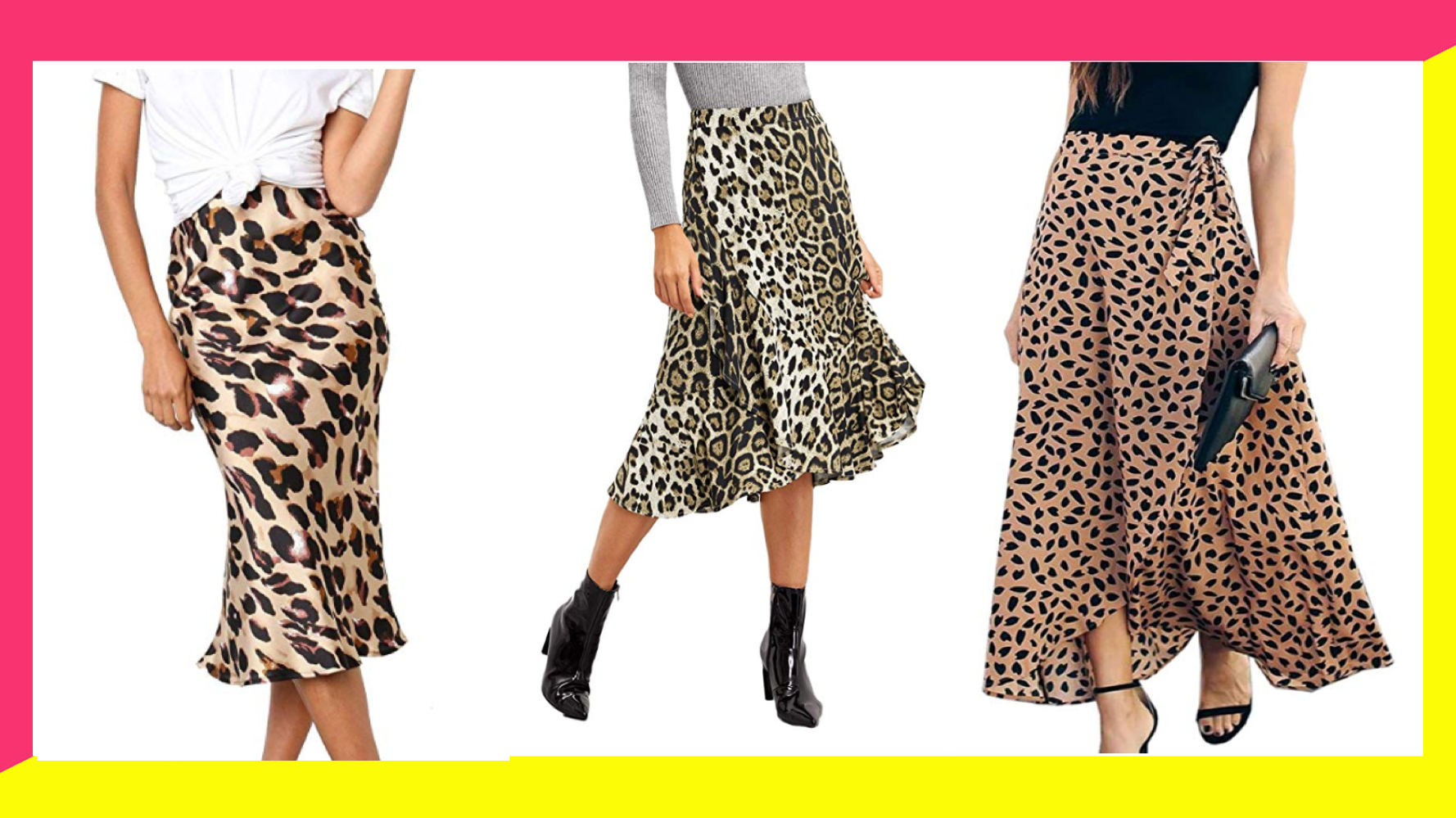 Leopard midi skirt sales target