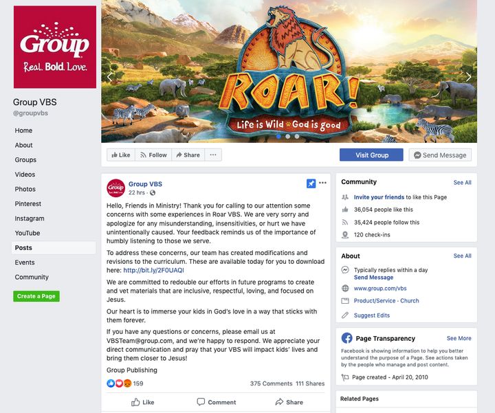 Group Publishing responded to the backlash against its "Roar" vacation Bible school curriculum by releasing a revised version. But some Christians are still upset.