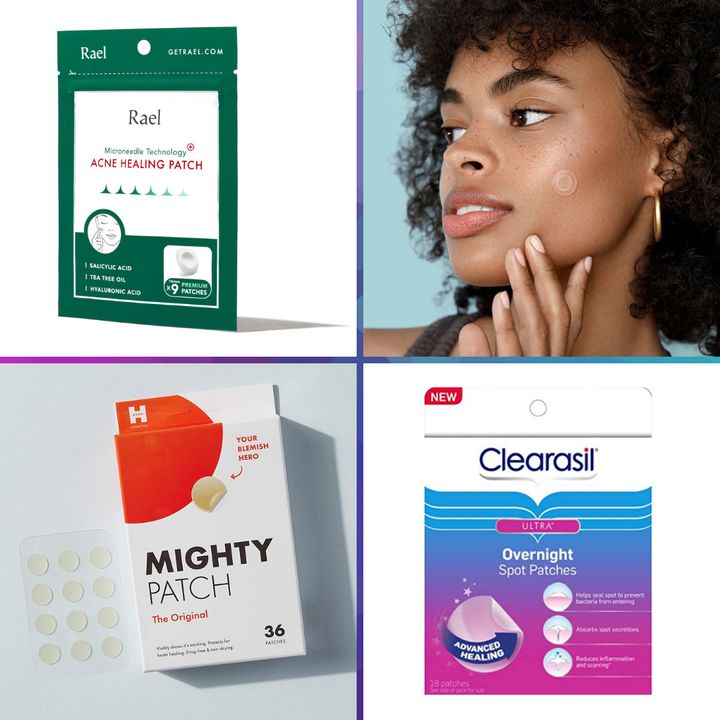 Might Patch Original, $11.88 for 36 patches; Rael Acne Healing Patch, $11.99 for 9 patches; Zitsticka Killa Kit, $29 for 8 patches and 8 cleaning swabs; Clearsil Overnight Spot Patches, $10.08 for 18 patches. 