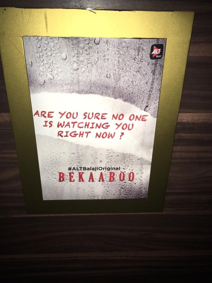 The poster, photographed inside the toilet stall of the PVR at MGF Metropolitan Mall, Gurgaon.