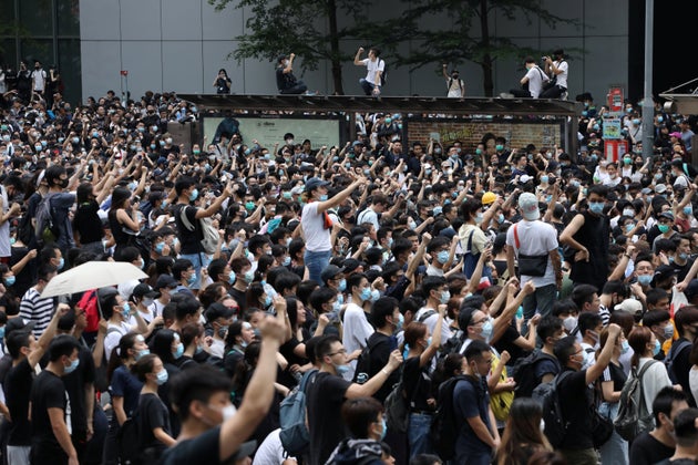 Massive Protests In Hong Kong Halt Debate Of Controversial Extradition