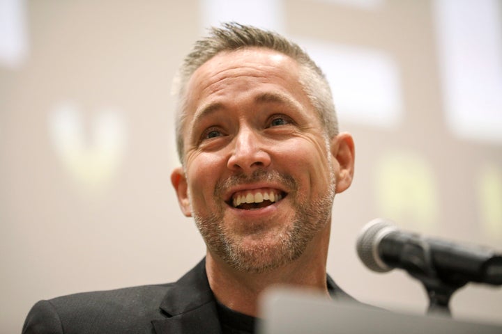 J. D. Greear, president of the Southern Baptist Convention, speaks during an Executive Committee plenary meeting at the Southern Baptist Convention on Monday, June 10, 2019, in Birmingham, Ala.