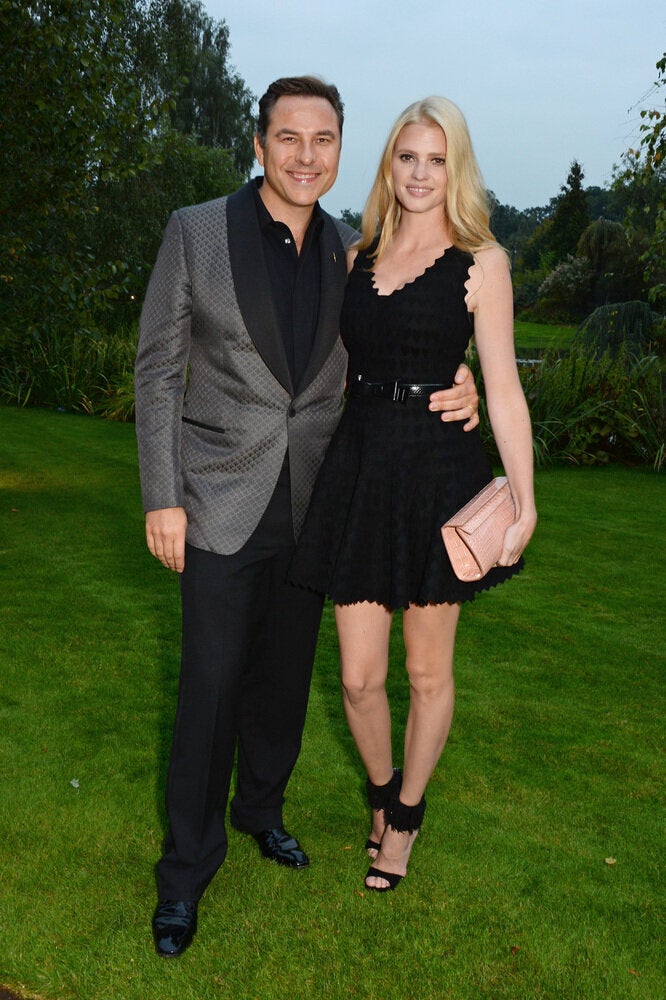 David Walliams and Lara Stone