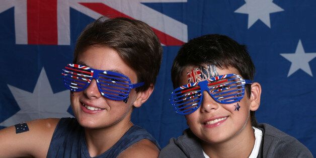 AVALON, AUSTRALIA - JANUARY 26: Young Australians celebrate Australia Day on January 26, 2016 in Avoca Beach, Australia. Australia Day, formerly known as Foundation Day, is the official national day of Australia and is celebrated annually on January 26 to commemorate the arrival of the First Fleet to Sydney in 1788. (Photo by Tony Feder/Getty Images)