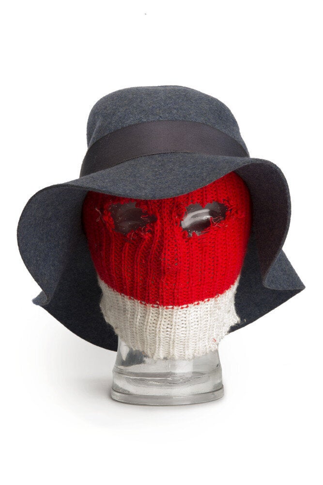 Balaclava and hat worn by gun-man involved in Spaghetti House Siege, 1975 © Museum of London