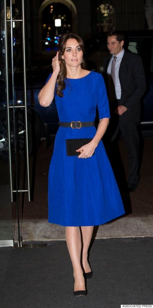 Duchess Of Cambridge Steps Out In Stunning Blue Dress And Ringlets At Event  To Highlight Foster Carers | HuffPost UK Style