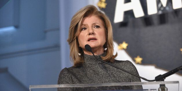 Chair, President and Editor-in-Chief, Huffington Post Media Arianna Huffington speaks during a keynote address during Martha Stewart American Made Summit at Martha Stewart Living Omnimedia Headquarters on November 7, 2015 in New York City