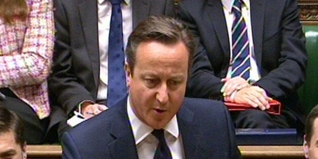 Prime Minister David Cameron speaks during Prime Minister's Questions in the House of Commons, London.