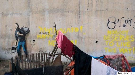 Banksy Murals in England Defaced, Removed Just Days After