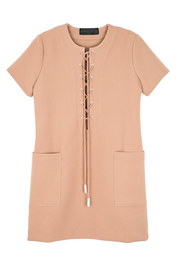 Lace-Up Safari Dress