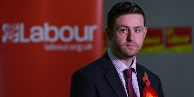 OLDHAM, ENGLAND - NOVEMBER 6: Labour candidate Jim McMahon gives a television interview during a launch event at the party's campaign centre on November 6, 2015 in Oldham, England. A by-election is to be held on December 3rd, following the recent death of Labour MP Michael Meacher. (Photo by Dave Thompson/Getty Images)