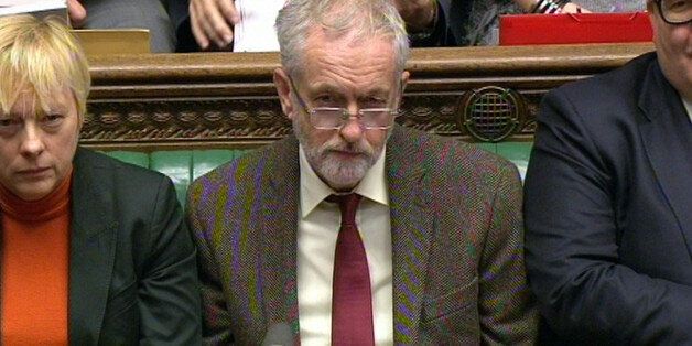 Labour party leader Jeremy Corbyn during Prime Minister's Questions in the House of Commons, London.