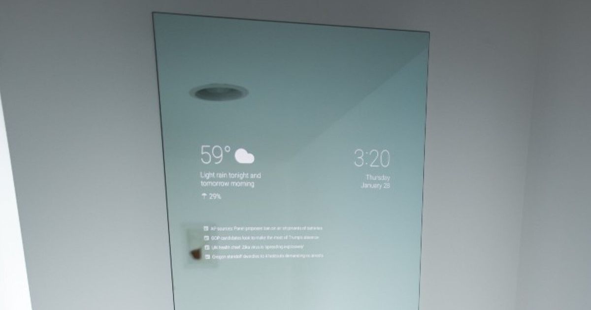 Smart Mirror by Max Braun - Experiments with Google