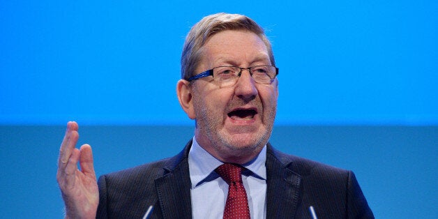 Unite trade union General Secretary Len McCluskey addresses delegates during the second day of the Labour party conference in Brighton, Sussex, south England on September 23, 2013. Britain's main opposition Labour party kicked off its annual conference on September 22 with leader Ed Miliband under pressure amid sliding poll ratings 18 months before a general election.AFP PHOTO / BEN STANSALL (Photo credit should read BEN STANSALL/AFP/Getty Images)