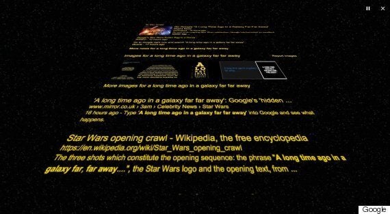 Google A Long Ago In A Galaxy Far Far Away For A Star Wars Themed Surprise Huffpost Uk