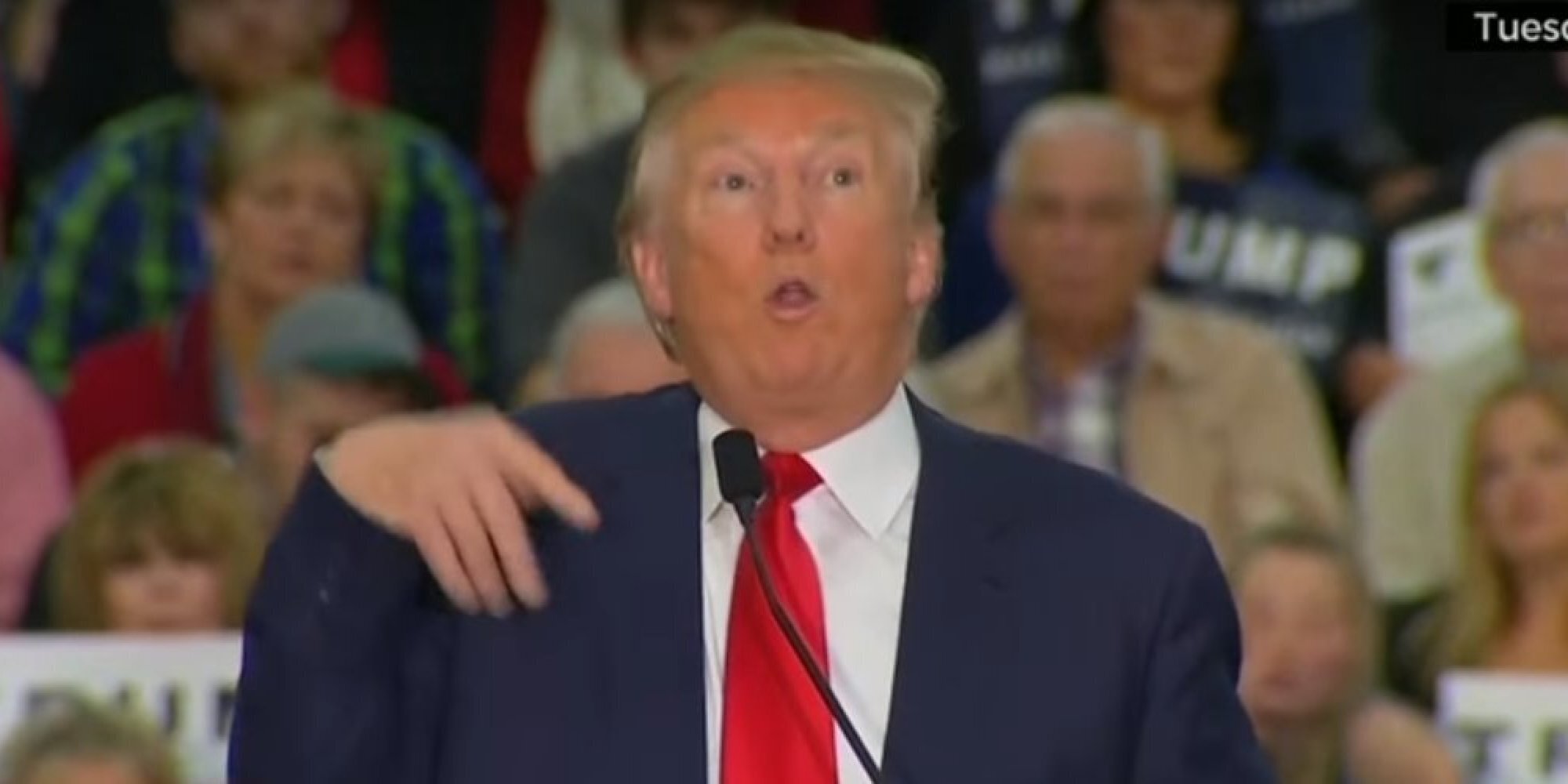 trump mocks disabled reporter video