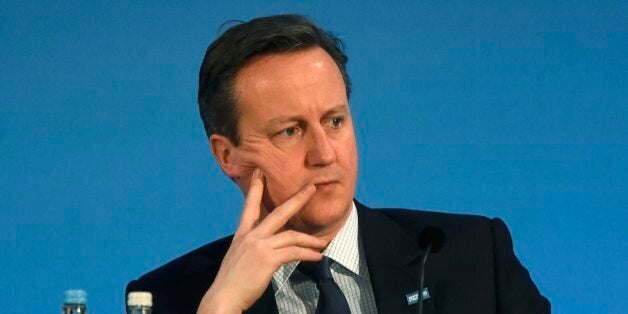 Prime Minister David Cameron during the 'Supporting Syria and the Region' conference at the Queen Elizabeth II Conference Centre in London.