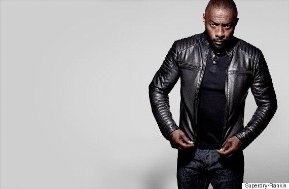 Idris elba shop superdry coat